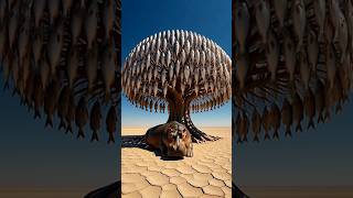 A Fish Tree Grew in the Desert | Shocking Ending | #ai #fishing #hippo