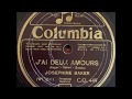 Joséphine Baker "J`ai Deux Amours" (1930) song by Géo Koger and Vincent Scotto