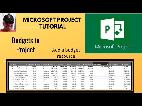 Use budgets in Microsoft Project. Create a Budget resource