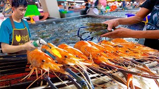10 TONS OF SEAFOOD SOLD PER DAY ! BIGGEST SEAFOOD MARKET IN BANGKOK THAILAND - THAI STREET FOOD
