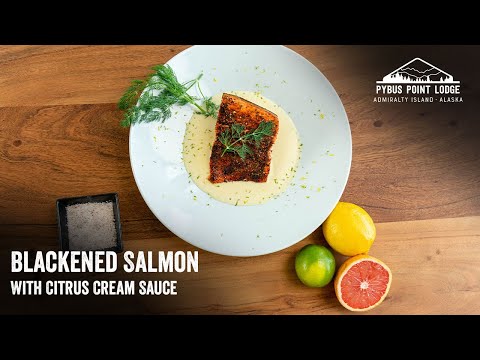 Blackened Salmon With Citrus Cream Sauce