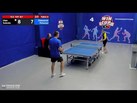 05:00 Саенко Олег (3:0) Погонов Александр  стол 4  ЮГ-7  19.07.22