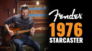 Video thumbnail for 1976 Fender Starcaster Sunburst | CME Vintage Demo | Shelby Pollard by Chicago Music Exchange