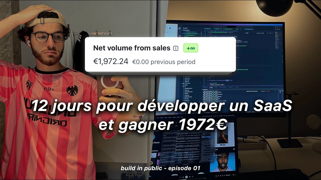 12 jours pour développer un SaaS et gagner 1972€