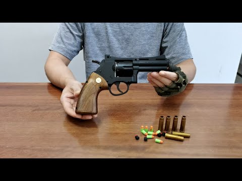 Python 357 Revolver Soft Bullet Toy Gun Unboxing 2022