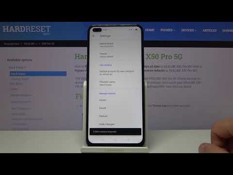 How to Copy Contacts in Realme X50 - Transfer Numbers