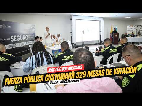 🗳️ 👮 Comisión de Seguimiento Electoral sesionó en Buga con alcaldes y Fuerza Pública.