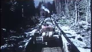 Railway construction in 1950's Canada