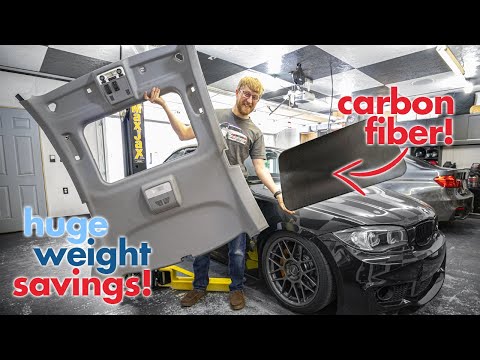 Replacing EXTREMELY HEAVY Sunroof with NRW Carbon Fiber Panel! Featherweight 135i!