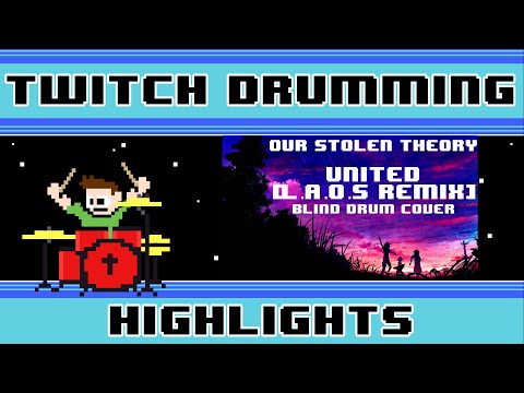 Our Stolen Theory - United [L.A.O.S Remix] (Blind Drum Cover) -- The8BitDrummer