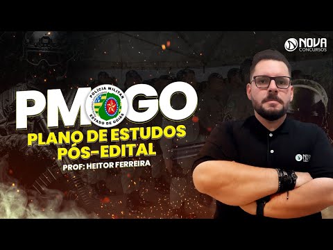 Concurso PM GO 2022: Plano de estudos pós-edital