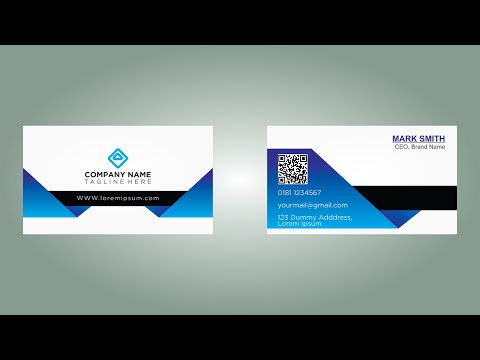 company visiting card design in Corel draw x7 business card design Graphic design 4u