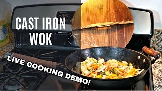 WANGYUANJI Cast Iron Wok Review – Unboxing, Seasoning & Live Cooking Demo