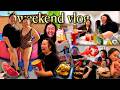 VLOG: hosting a girls sleepover, making drinks, having a pool day, eating seafood + reading together