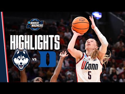 HIGHLIGHTS | UConn Women's Basketball vs. Duke | Sweet 16