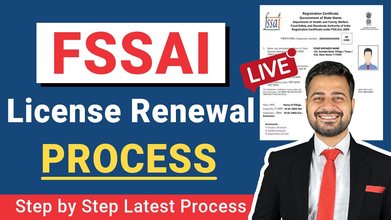 FSSAI Licence Renewal Process Online | Food License Renewal Process | FSSAI Renew Procedure