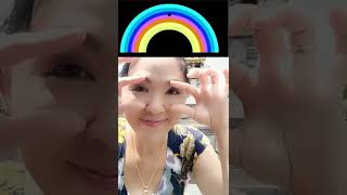 【楽しくて波動が上がる】今すぐそこで！たった10秒で虹が見える方法〜🌈 #shorts