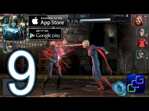 INJUSTICE 2 Android iOS Walkthrough - Part 9 - Campaign:: Chapter 2: Heroic Battles 13-24