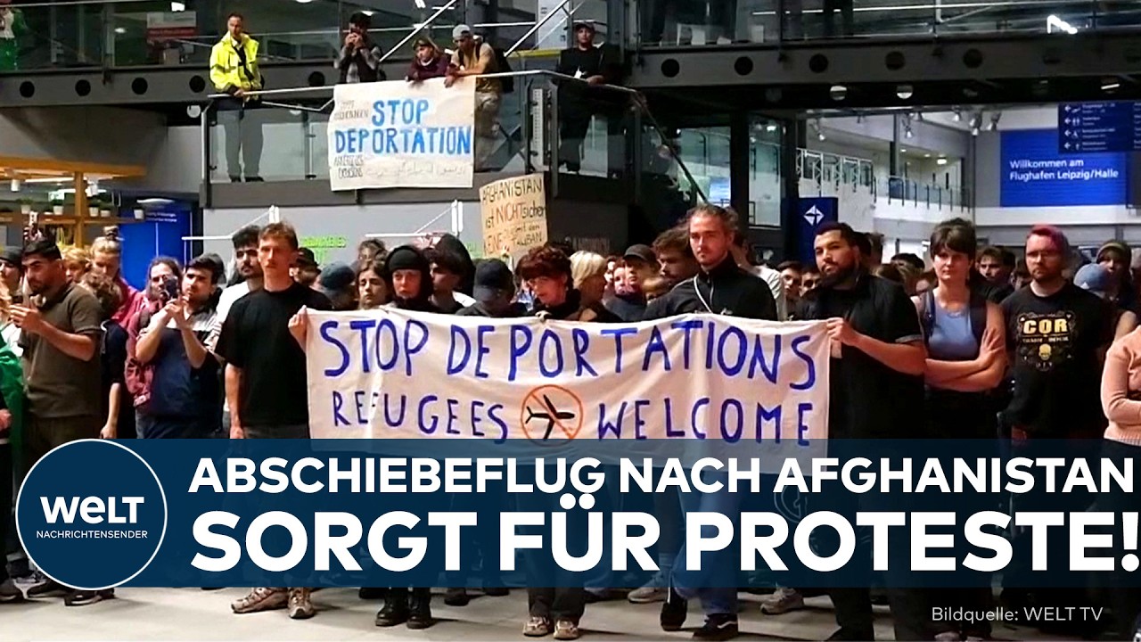 LEIPZIG/HALLE: Geheimer Afghanistan-Abschiebeflug in der Nacht? Proteste am Flughafen eskalieren!