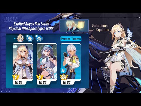 EX Abyss Red Lotus - Physical Otto Apocalypse D398 (876 Points) PE/HoS/SnS [Honkai Impact 3rd SEA]