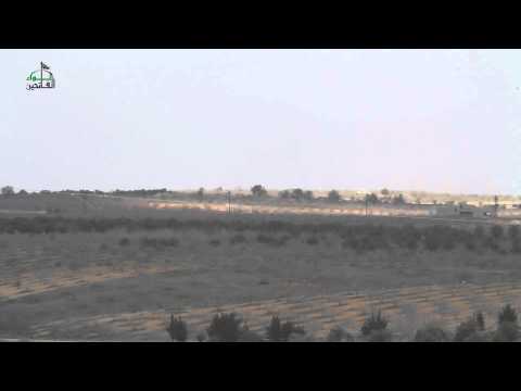 استهداف قوات النظام في تجمع العبود بصاروخ محلي الصنع قرب مدينة مورك في حماة