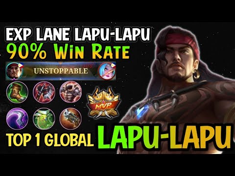 Lapu Lapu Best Build 2022!! 90% Win Rate - Lapu Lapu Top 1 Global Build - Mobile Legends