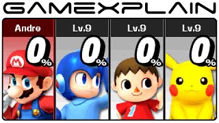 Super Smash Bros 3DS Demo - All Level 9 CPUs & Boss Galaga Item (3DS Direct-Feed Gameplay)