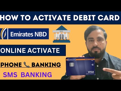 How to activate your NBD debit or credit card through text or phone banking | online 2023 in uae