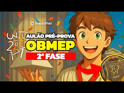 AULÃO PRÉ-PROVA OBMEP 2ª FASE 2025 | Revisão Níveis 1, 2 e 3 | Olimpíada de Matemática