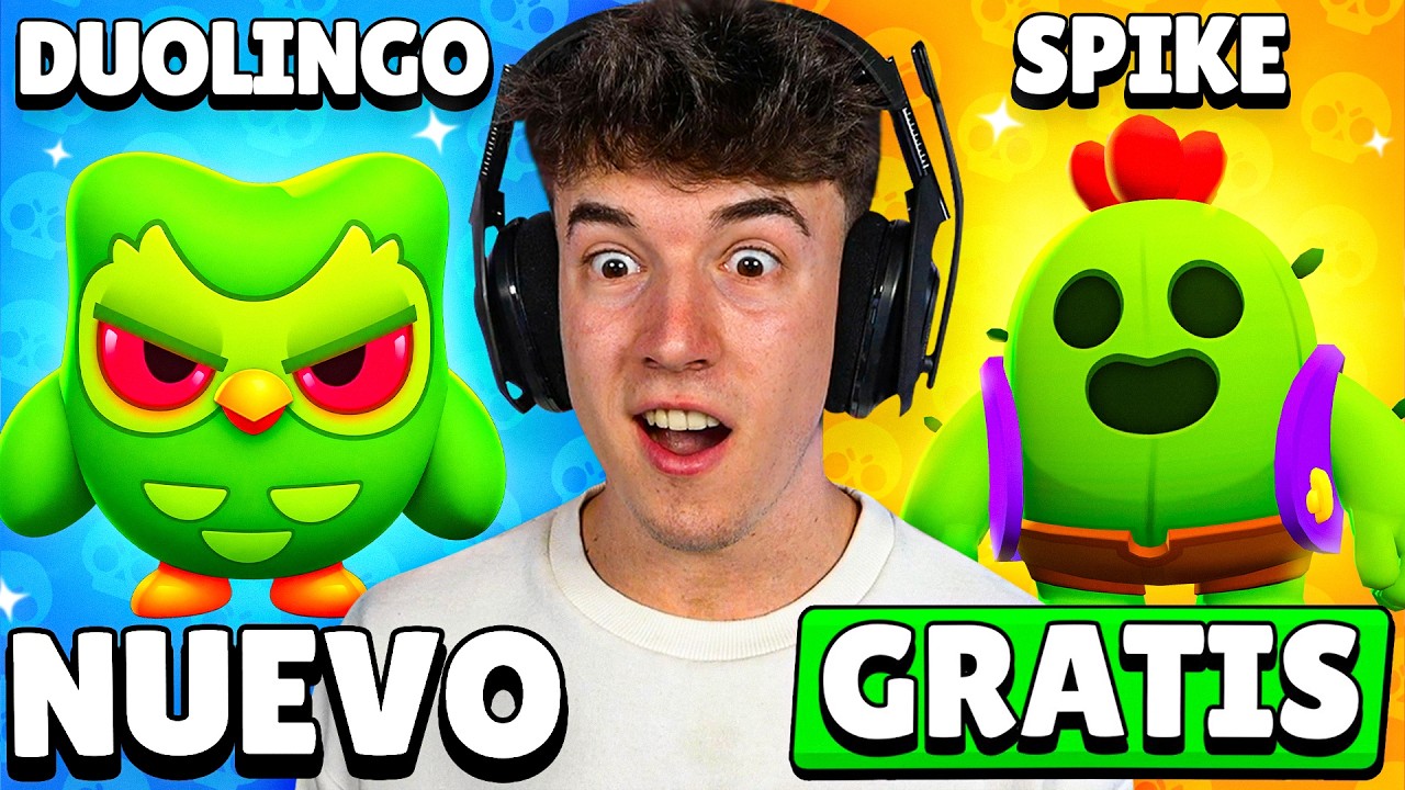 ME ENFRENTO a DUOLINGO Y SPIKE *GRATIS* en BRAWL STARS