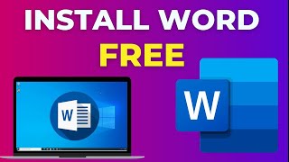 How to Download & Install Microsoft Word/ Office For Free on Laptop