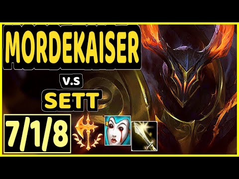 BEANSU (MORDEKAISER) vs SETT - 7/1/8 KDA TOP CHALLENGER GAMEPLAY - EUW