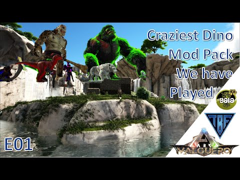 New Adventure with a huge creature pack! Gaia Pyria Valguero E01 Modded Ark Playthrough