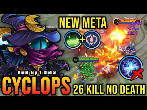 26 Kills!! NEW META Cyclops without Concentrated Energy!! - Build Top 1 Global Cyclops ~ MLBB