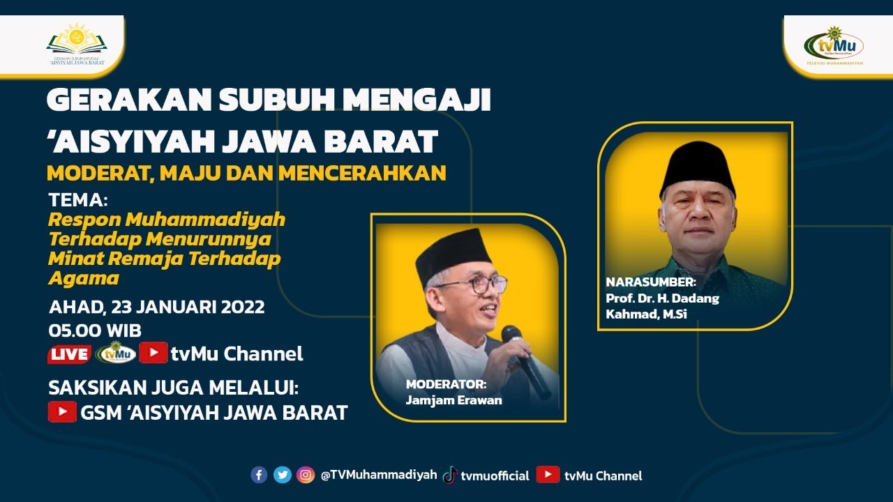Respon Muhammadiyah Terhadap Menurunnya Minat Remaja Terhadap Agama (Gerakan Subuh Mengaji #24)