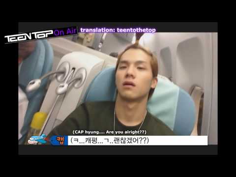 (eng sub) Teen Top On Air - VJ Ricky's Airplane Story