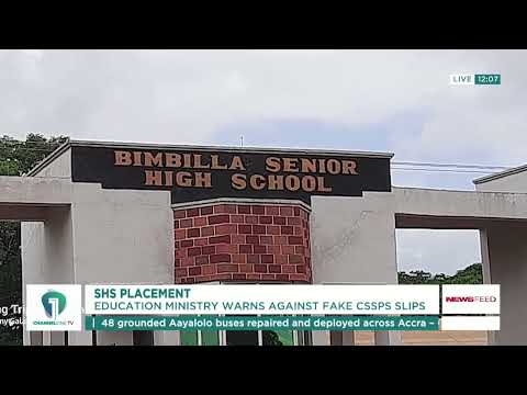 SHS Placement: Education Ministry Warns Against Fake Placement Slips