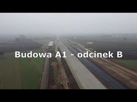 Budowa A1 Piotrków - Kamieńsk (dron)