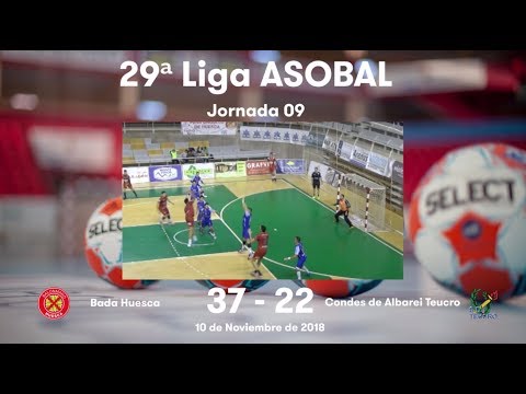 LIGA ASOBAL J09: Bada Huesca - Condes de Albarei Teucro 37-22