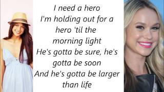Glee - Holding Out For A Hero Lyrics