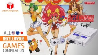 All SNES/Super Nintendo Miscellaneous Games Compilation - Every Game (US/EU/JP)
