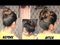 how-to-pull-out-hair-to-create-volume-in-thin-hair-|-volumized-messy-bun-22-08-2019