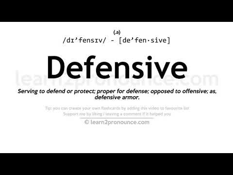 Pronunciation of Defensive | Definition of Defensive