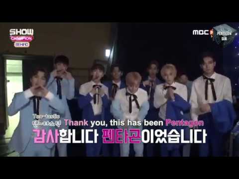 [ENG SUB] 170627 PENTAGON Show Champion Behind Part 1