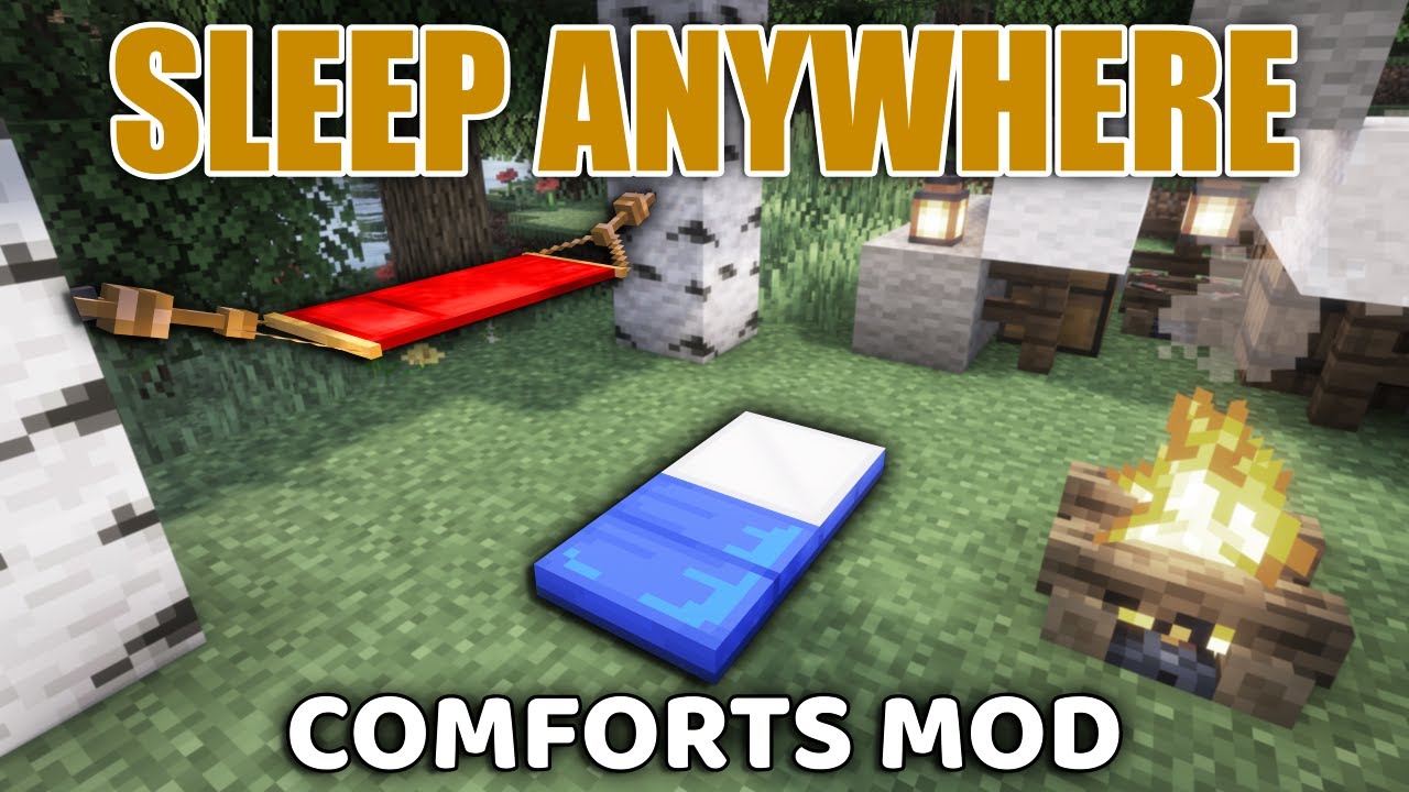 Sleep Anywhere in Minecraft! Comforts Mod 1.21