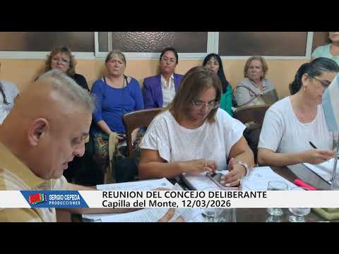 CONCEJO DELIBERANTE CAPILLA DEL MONTE 12 Mar 2026 - video 1 - Tema perros muertos