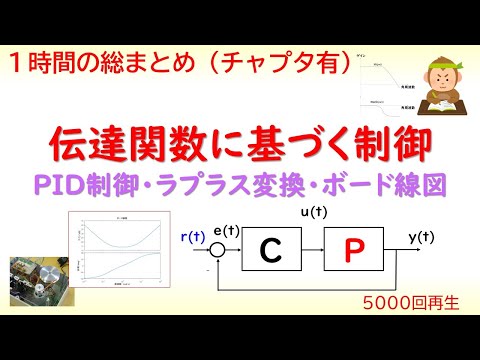 機械システム工学科 【制御工学の総まとめ】古典制御・伝達関数に基づく制御の総集編【PID制御・ラプラス変換・ボード線図・ブロック線図・最終値定理】