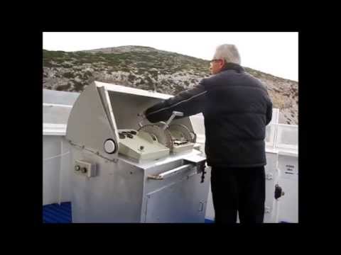 VITSENTZOS KORNAROS maneuver at Antikythira in winds of 40 knots. Cpt Dimitris Ladas. 29/11/2012.