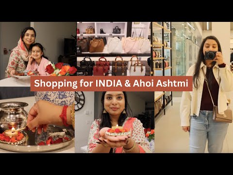 Shopping for India Begins & Ahoi Ashtami Prep | Indian Mom Festive Vlog | Swati Dhunna