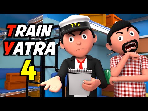 ‎TRAIN YATRA 4 | Funny Comedy Video | Desi Comedy | Cartoon | Cartoon Comedy | The Animo Fun